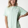 Colourful Rebel T-Shirts | Wave Logo Tee|Soft Green