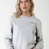 Colourful Rebel Truien | Uni Logo Sweat|Light Grey