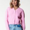 Colourful Rebel Truien | Shara Knitted Cardigan|Candy Pink