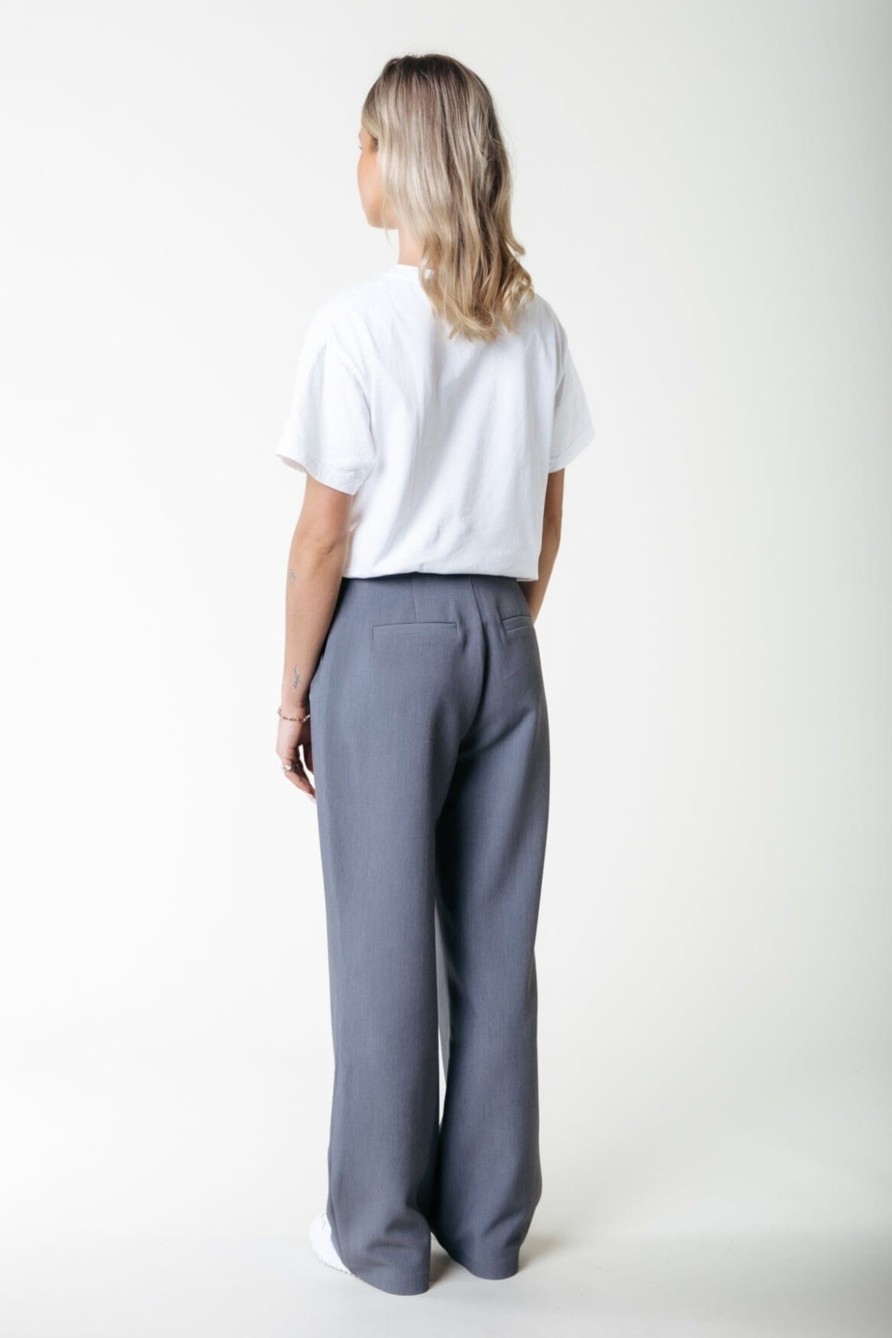 Colourful Rebel Broeken | Rus Straight Pants|Grey