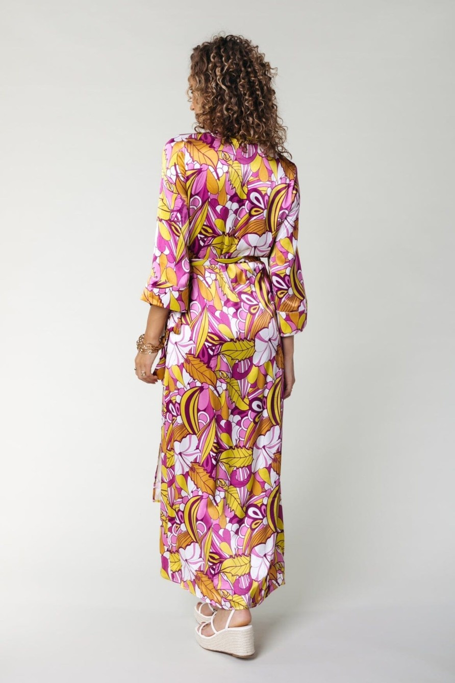 Colourful Rebel Jurken | Lela Floral Wrap Dress|Multicolor