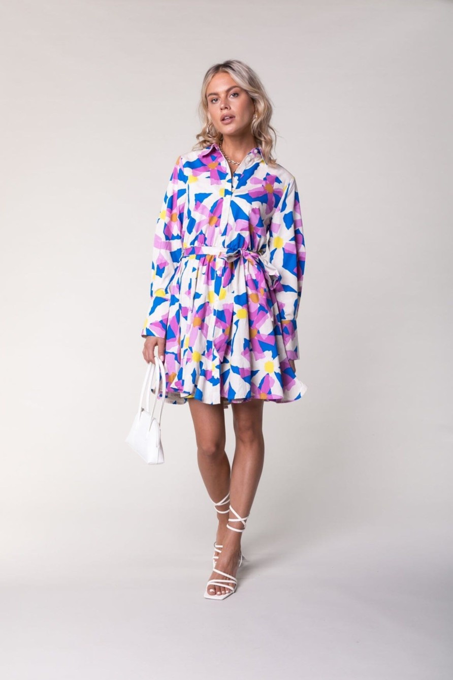 Colourful Rebel Jurken | Minon Flower Dress|Multicolor