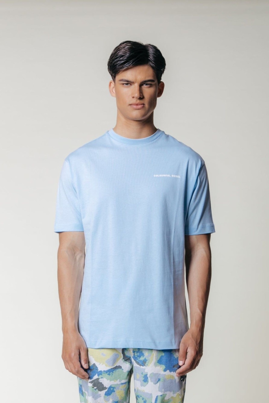 Colourful Rebel T-Shirts | Birds Tee|Light Sky Blue