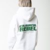 Colourful Rebel Hoodies | Cr Bold Logo Hoodie|Off White