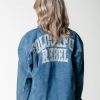 Colourful Rebel Jassen En Blazers | Paige Logo Denim Jacket|Mid Blue Denim