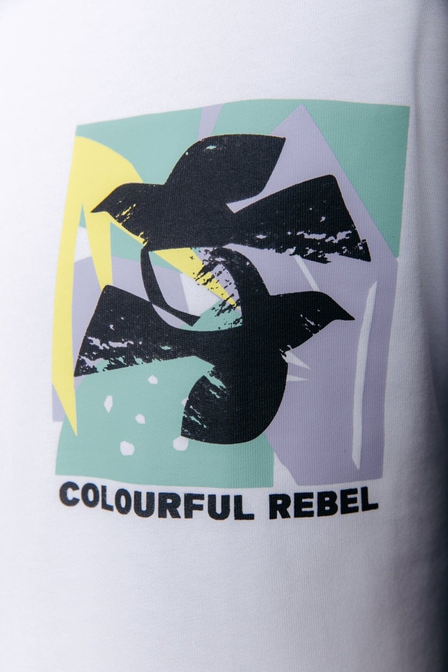 Colourful Rebel T-Shirts | Birds Tee|White