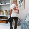 Colourful Rebel T-Shirts | Self Love Club Boxy Tee|Off White