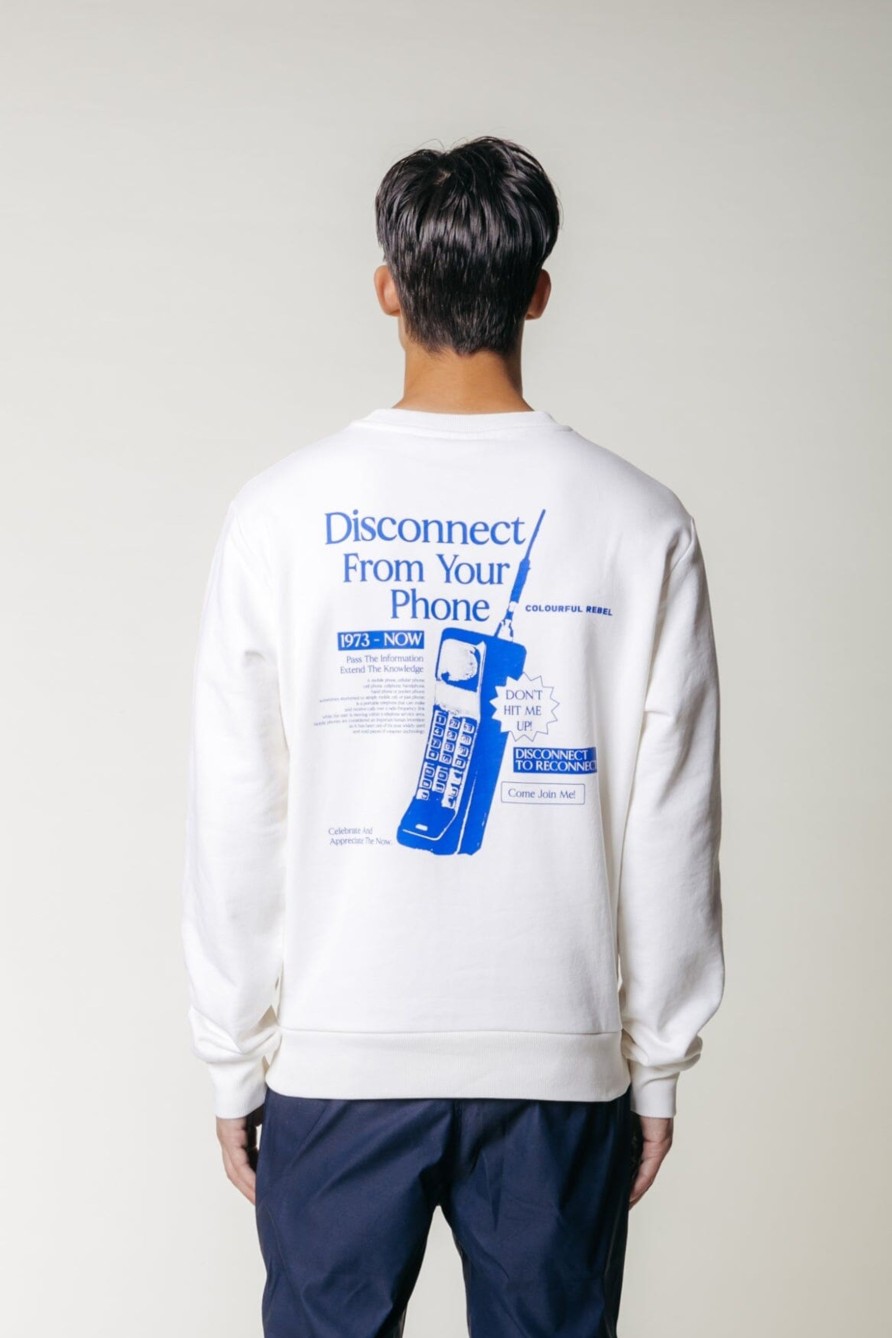 Colourful Rebel Truien | Disconnect Basic Sweat|Off White