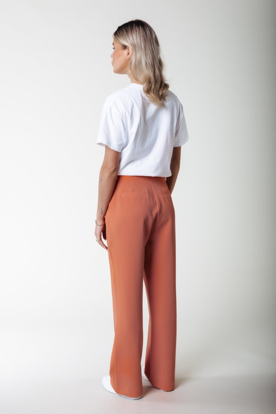 Colourful Rebel Pakken | Rus Straight Pants|Tangerine